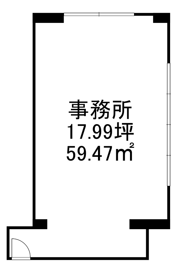 吹田市江坂町１丁目の店舗事務所の間取り