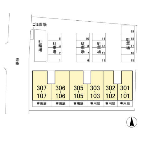 シャルートの区画図