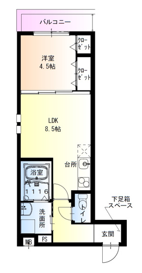 【間取り】 | フジパレス瓢箪山