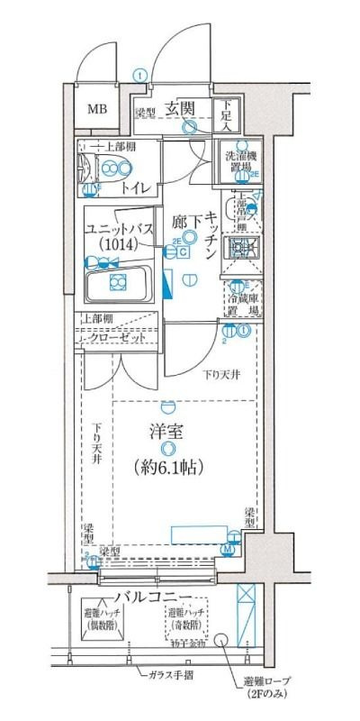 エルヴィエントアース墨田吾妻の間取り