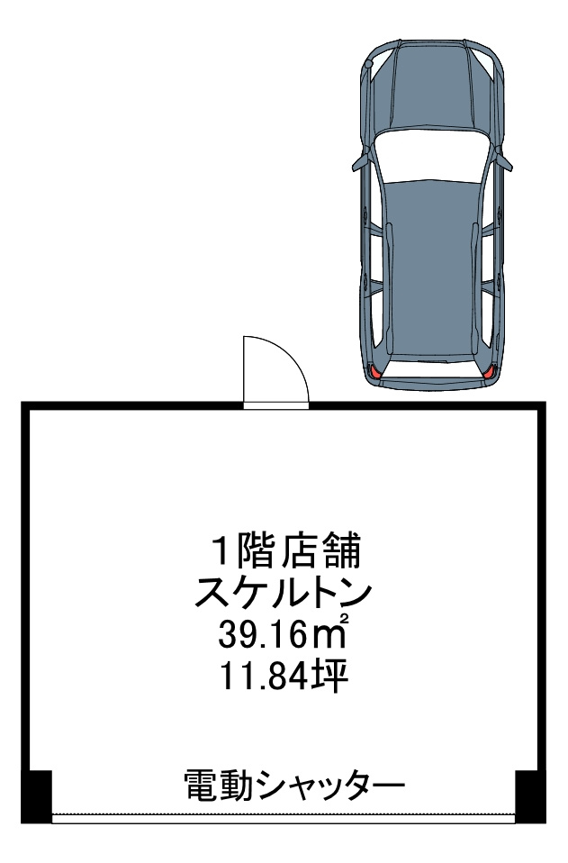 豊中市曽根東町１丁目の店舗事務所の間取り