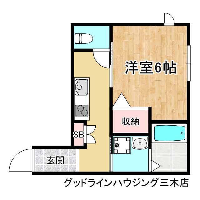 小野市上本町新築の間取り