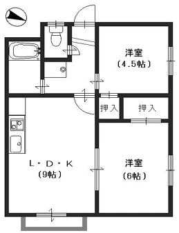 フラワー芦屋の間取り