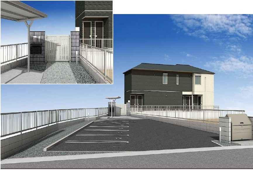 小野市上本町新築の外観パース