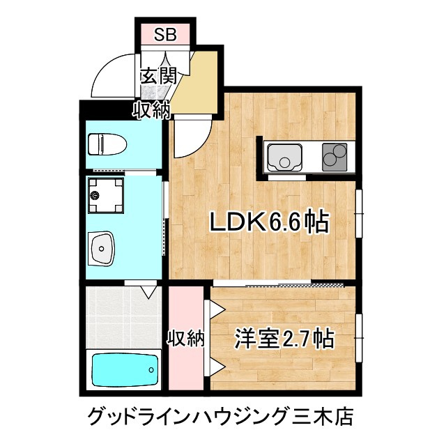 小野市上本町新築の間取り
