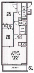 ジェノヴィア板橋本町Ⅲスカイガーデンの間取り