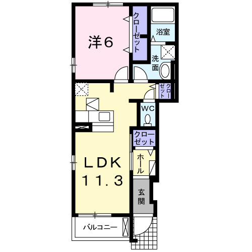 【間取り】 | ボンマリエフェム3