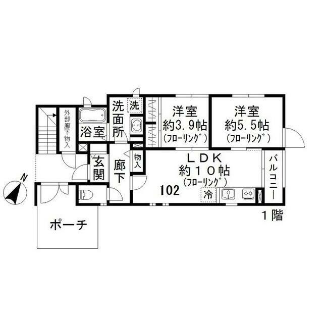 メゾン　ド　トビーの間取り