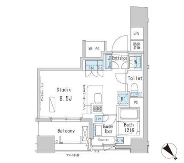パークアクシス茅場町の間取り