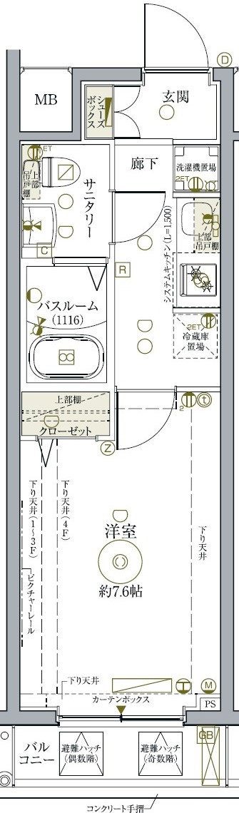 クレヴィスタ練馬武蔵関の間取り