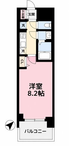 プレサンスジェネ千種内山Ⅱの間取り