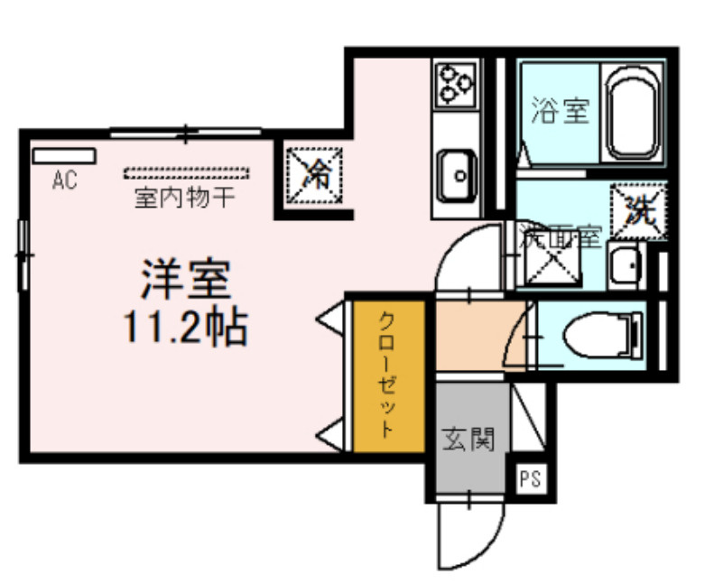 ウエストアロー阿波座の間取り