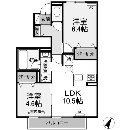 【間取り】 | ヴェールⅡ