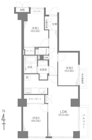 オーベル本所吾妻橋の間取り