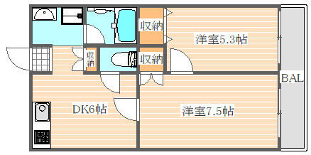 アヴァンティークの間取り|使いやすい間取りです。