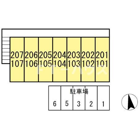 プレミール石井の区画図
