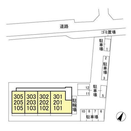 パークオアシスの区画図