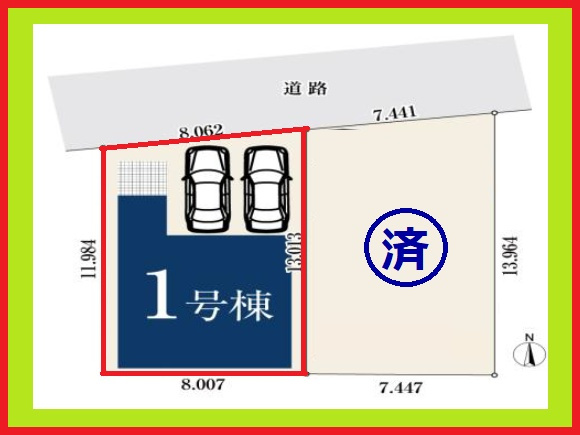 名古屋市中村区森田町３丁目の新築一戸建の区画図|◇区画図◇