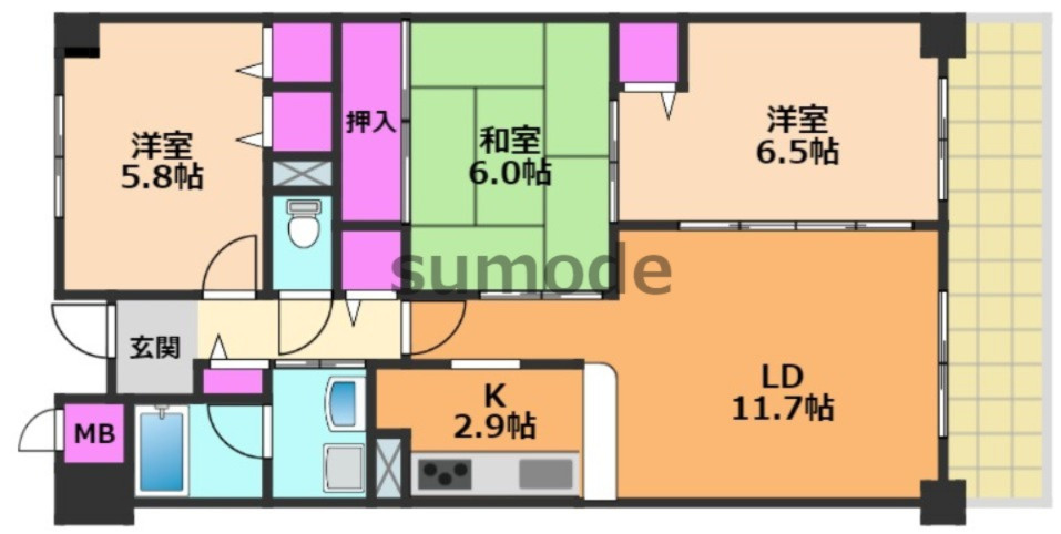 ロイヤルアネックスの間取り