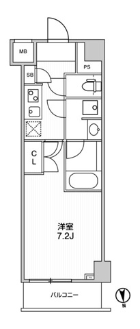 The Residence 神楽坂Ⅱの間取り