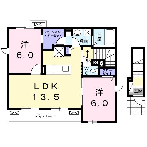 グレイス　Ⅱの間取り