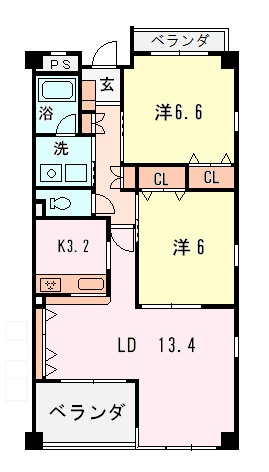 リジェールＡの間取り
