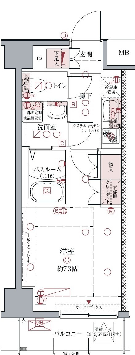 クレヴィスタ亀戸Ⅱの間取り