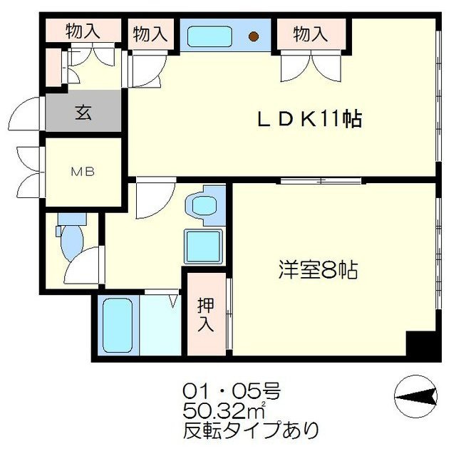 グランヴィ新大阪の間取り