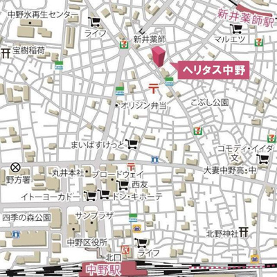 【地図】 | ヘリタス中野