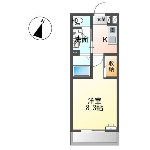 Ｆｌａｔ　ＨⅢの間取り