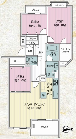 朝日マンション目白の間取り