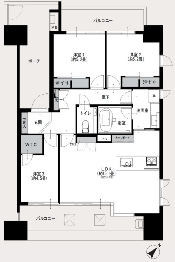 フォルム文京動坂の間取り