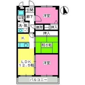 【間取り】 | 井尻第3ビル