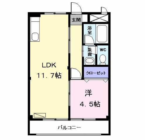 シティーハイツ南脇の間取り