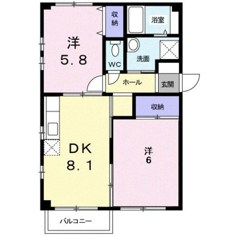 コンフォートヒルⅡの間取り