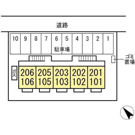 フローラルハイムの区画図