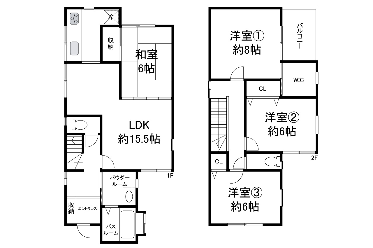 阪南市尾崎町8丁目の間取り|リフォームプランの詳細はお問合せください。