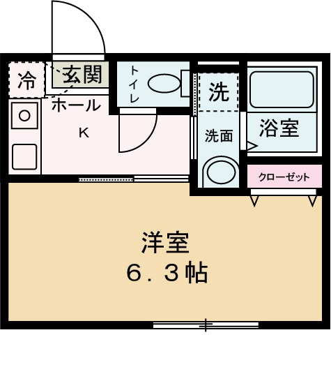 ロイヤルハイツ白幡上町の間取り|間取りです。