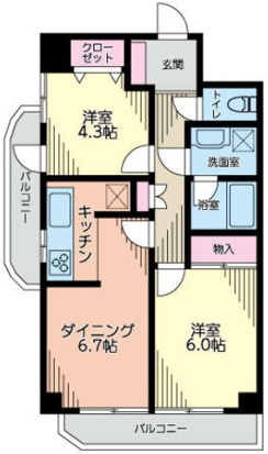 【間取り】 | アコール桜上水