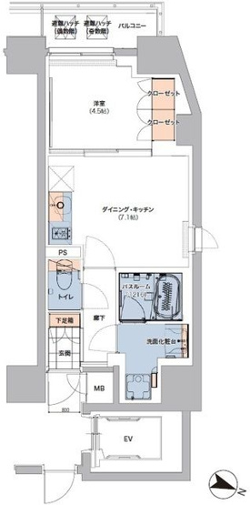 【間取り】 | ボヌールステージ笹塚