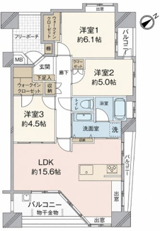 【間取り】 | パークコート上柳橋