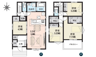 【間取り】 | 広島市安佐南区伴東８丁目No.1 三菱沼田（大原台）