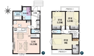 【間取り】 | 広島市安佐南区伴東８丁目No.2 三菱沼田（大原台）
