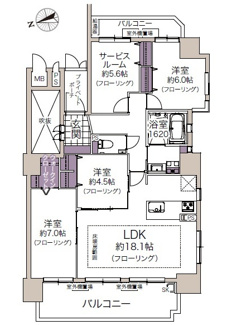 【間取り】 | ウイング駅前大通り中央
