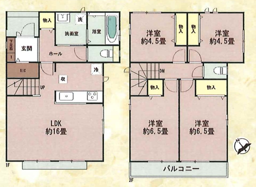全7区画　綺麗な開発分譲地　二見町東二見　G号棟　新築戸建の間取り
