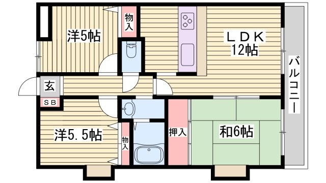 セラヴィの間取り