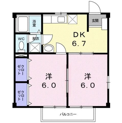 【間取り】 | 東谷ハイツⅡ