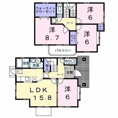横田ハウスの間取り