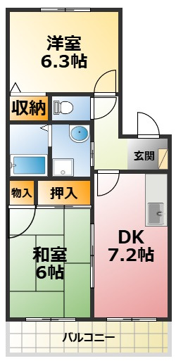 ルミエール甲子園の間取り