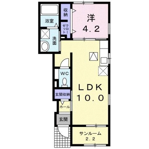 グロワールパレス　Ｃの間取り